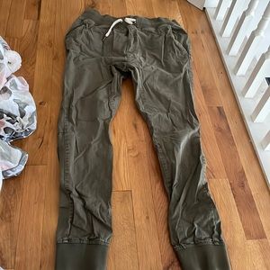 Olive Green Joggers by DIVIDE
